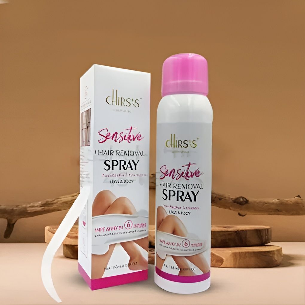 Chirs's Sensitive Hair Removal Spray | Fast Effective &amp; Painless Chriss Hair remover For Legs &amp; Body View Gallery - Pakistan