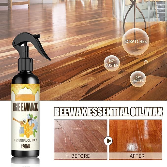 Beeswax Furniture Polish and Cleaner Spray, Natural Micro-Molecularized Beewax (120ml) View Gallery - Pakistan