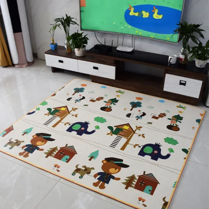 Crawling Mat for Baby Floor Play Mat Double-Sided Baby Playmat ​Foam Reversible Waterproof Game Mat for Infants Toddlers Kids (Random Color) (Random Design) View Gallery - Pakistan