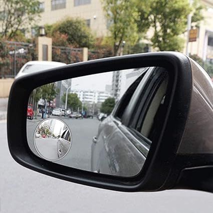 Pack of 2 PCs Round view mirror blind spot wide- angel lens - 2 PCs View Gallery - Pakistan