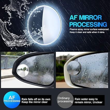 Pack of 2 PCs Round view mirror blind spot wide- angel lens - 2 PCs View Gallery - Pakistan