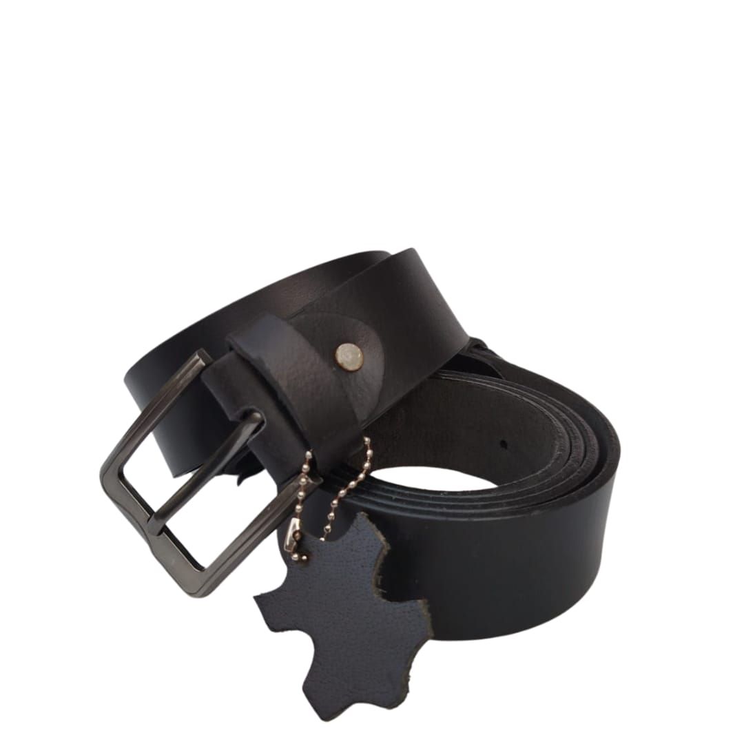 Men buffalo leather belt | Waist Belt for boys &amp; Mens (Black) View Gallery - Pakistan