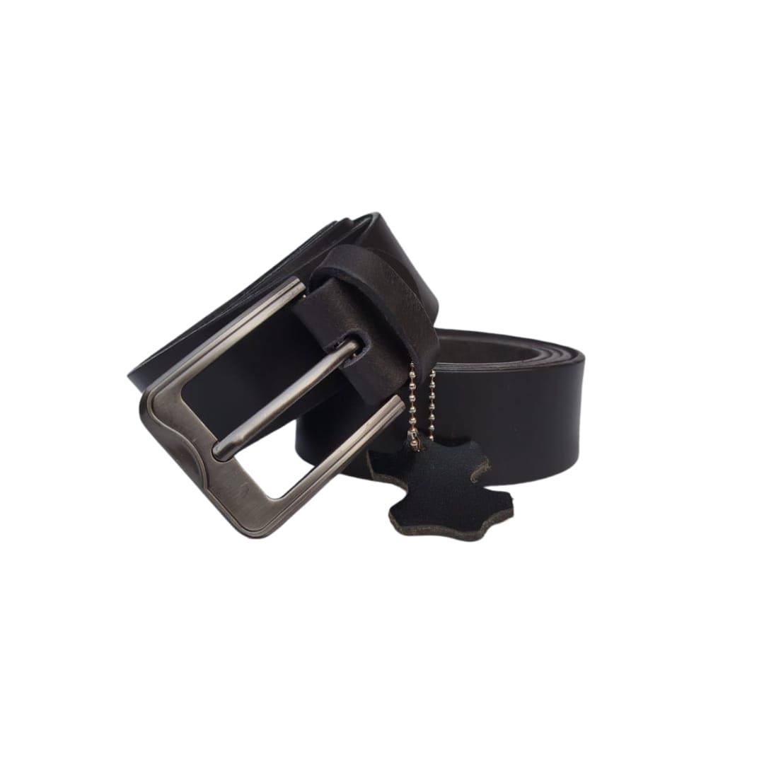Men buffalo leather belt | Waist Belt for boys &amp; Mens (Black) View Gallery - Pakistan