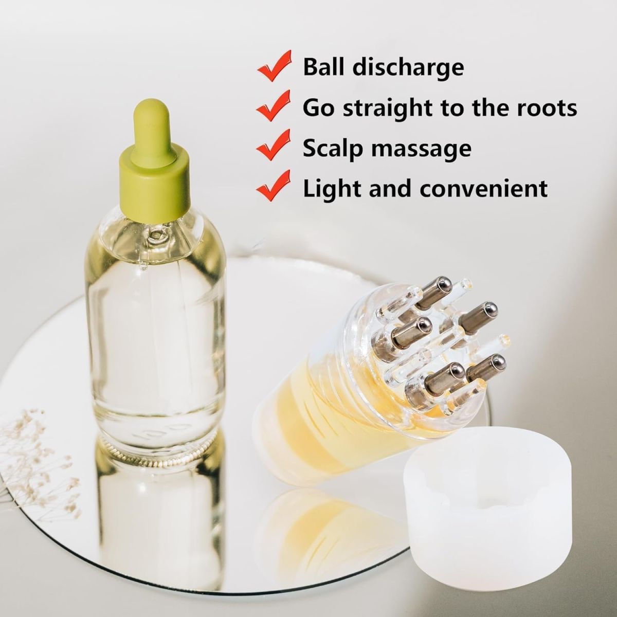 Hair Comb Scalp Liquid Applicator Portable Mini Massage Hair Comb Oil applicator comb 6ML View Gallery - Pakistan