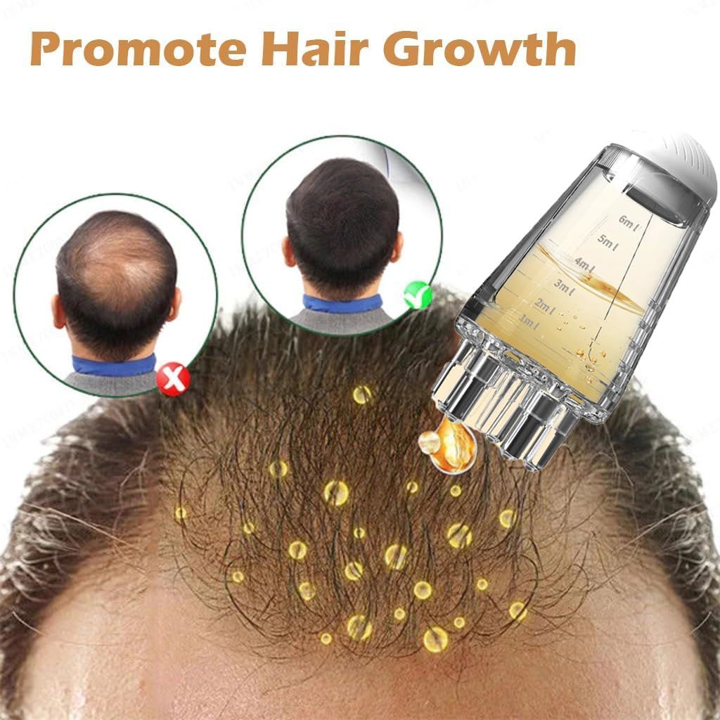 Hair Comb Scalp Liquid Applicator Portable Mini Massage Hair Comb Oil applicator comb 6ML View Gallery - Pakistan