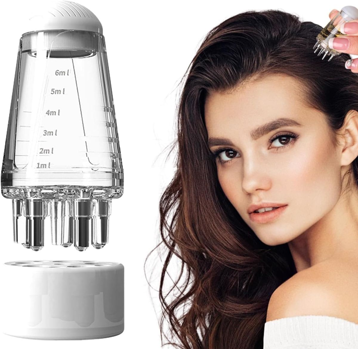 Hair Comb Scalp Liquid Applicator Portable Mini Massage Hair Comb Oil applicator comb 6ML View Gallery - Pakistan