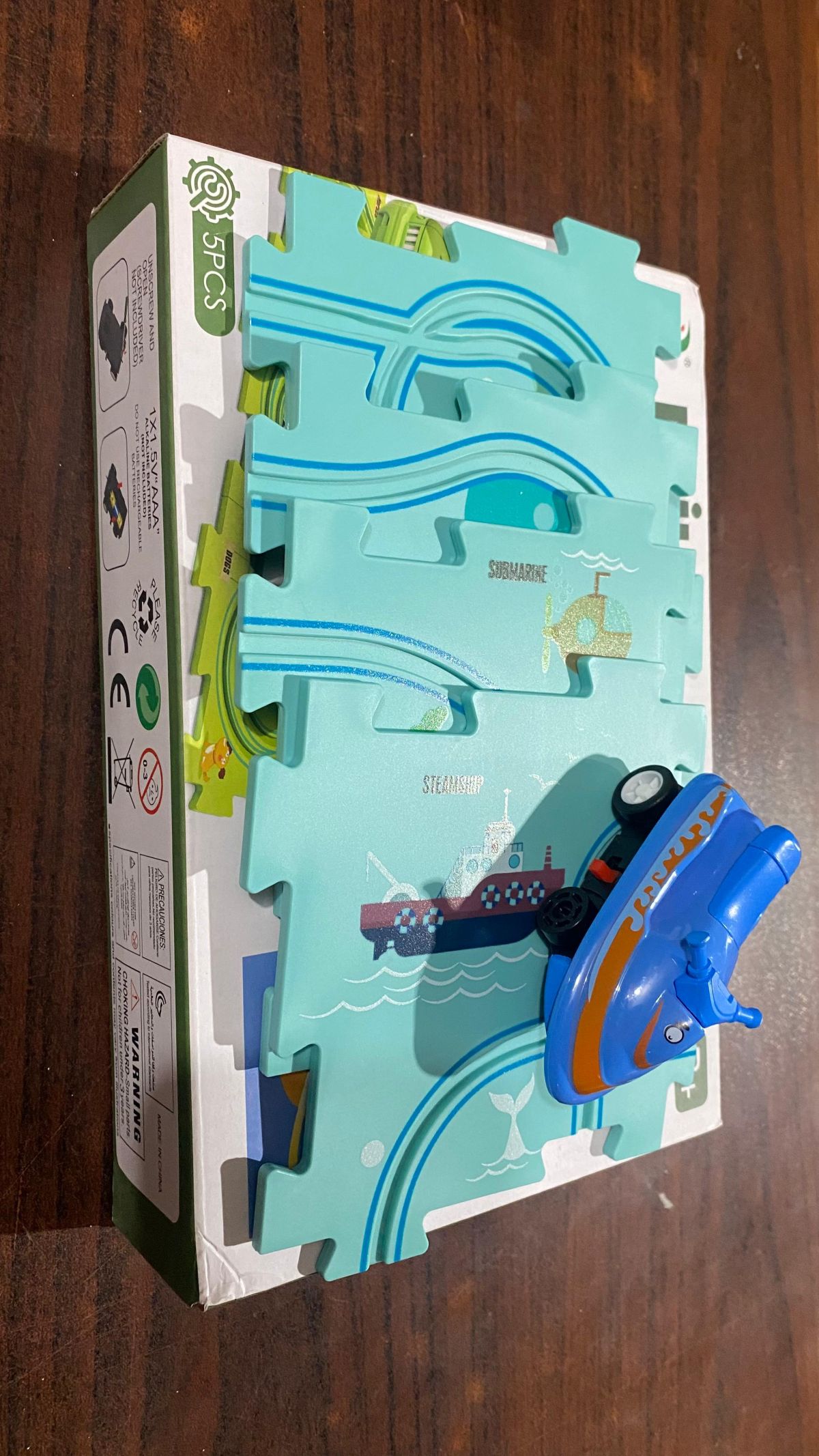 Puzzle Track Car Play Set / DIY Building Block Train Rail Car Toy Puzzle Race Track (random design ) View Gallery - Pakistan