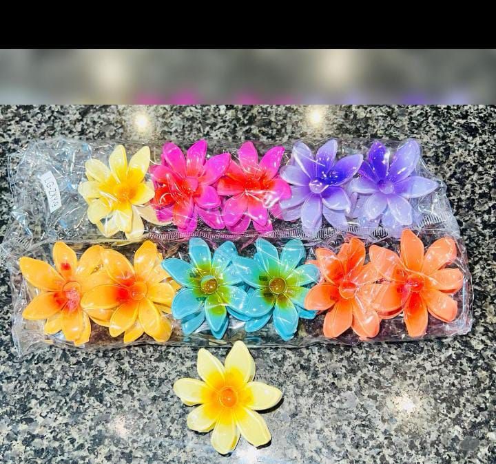 1 Pc - Flower Hair Clip Colorful Hair Band For girls &amp; Women View Gallery - Pakistan