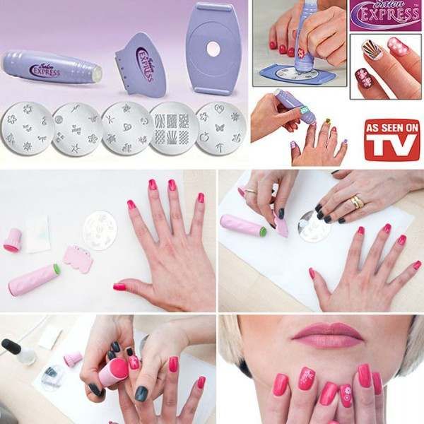 Salon Express Nail Art Stamping Kit View Gallery - Pakistan