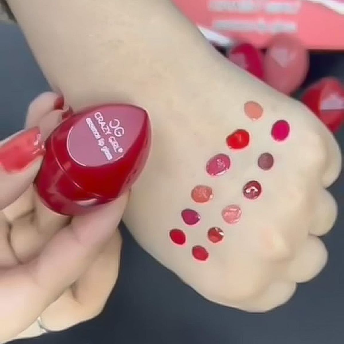 ( Pack of 6) Crazy Girl 24 Hours High Pigment Lipgloss,