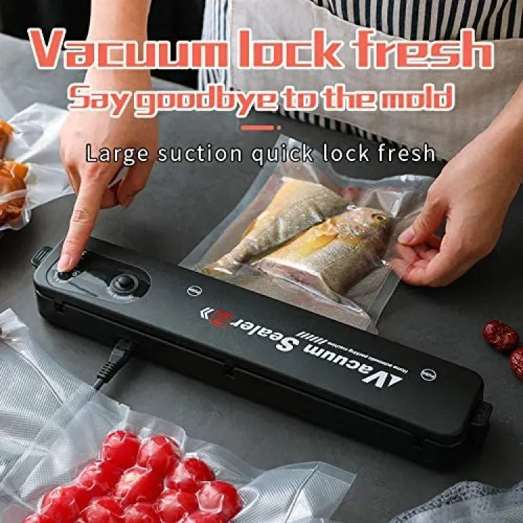 Automatic Vacuum Sealer Food Packing Machine | Electric Vacuum Sealer Machine With 10 Bags View Gallery - Pakistan