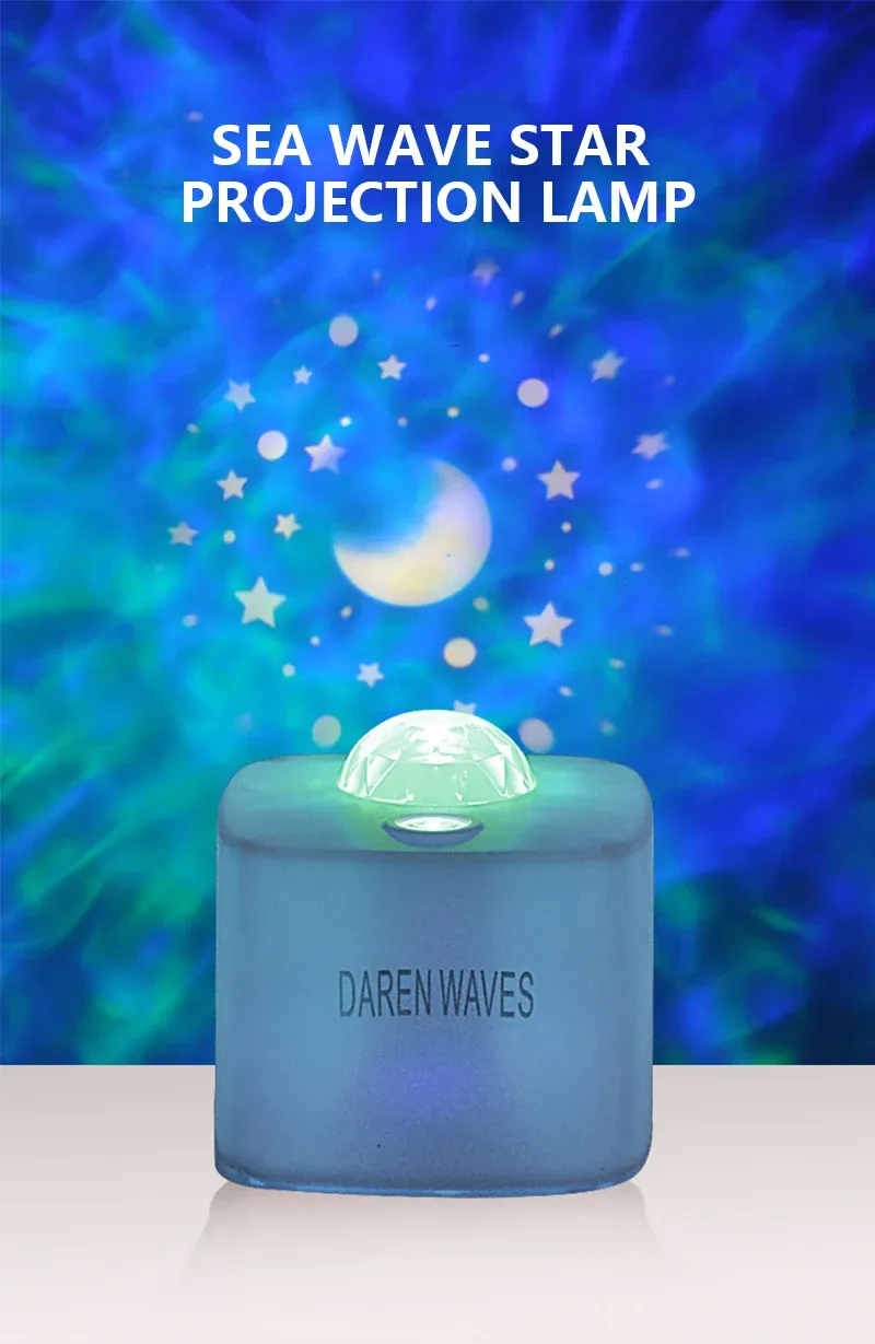Ocean Light Projector for Bedroom Led Star Galaxy Sky Wave Color Rotating Underwater Wall Projection (random color) View Gallery - Pakistan