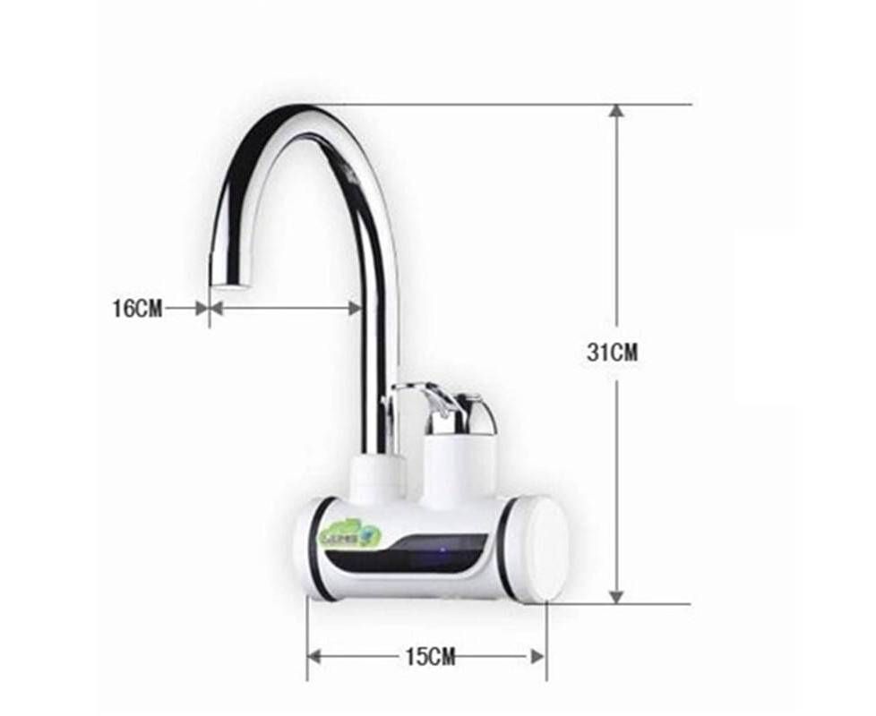 (with shower) Electric Hot Water Heater Faucet Kitchen Instant Heating Tap Water View Gallery - Pakistan