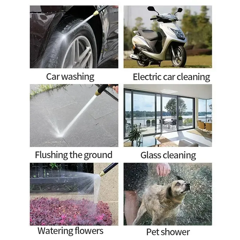 Multifunctional Hose Pipe Plastic Nozzle Spray Gun for Watering Flowers Washing Glass, Car Wash Water Gun View Gallery - Pakistan