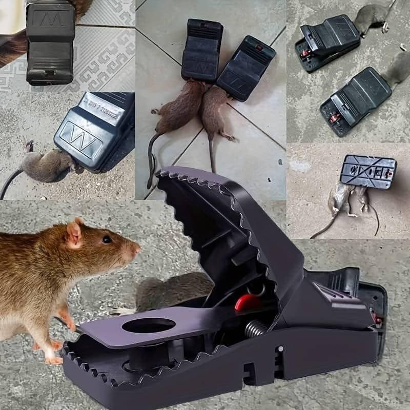 Best Seller  Catcher Automatic Spring Reusable Plastic Black Rat Mice Mouse Traps View Gallery - Pakistan