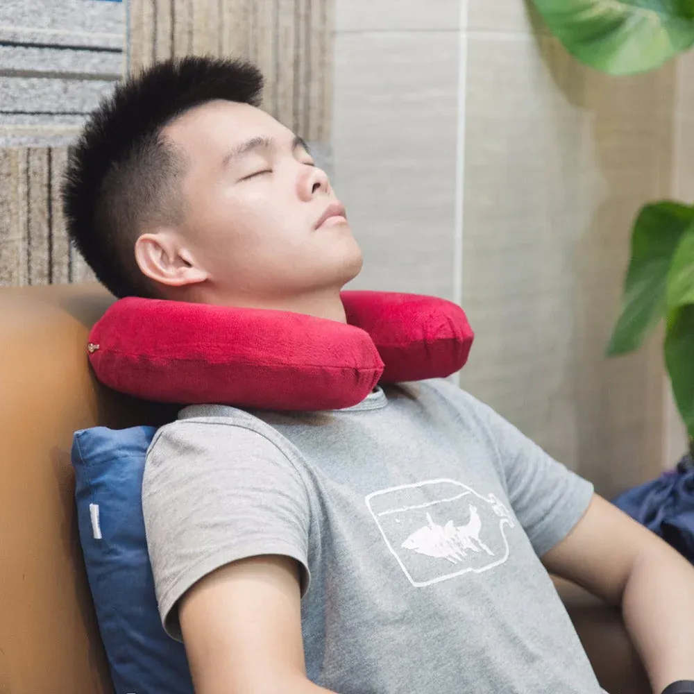 U Shaped Travel Neck Pillow Extremely Soft and Comfortable (Random Color) View Gallery - Pakistan