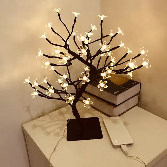 LED Cherry Blossom Bloom light Trees table Lamp View Gallery - Pakistan