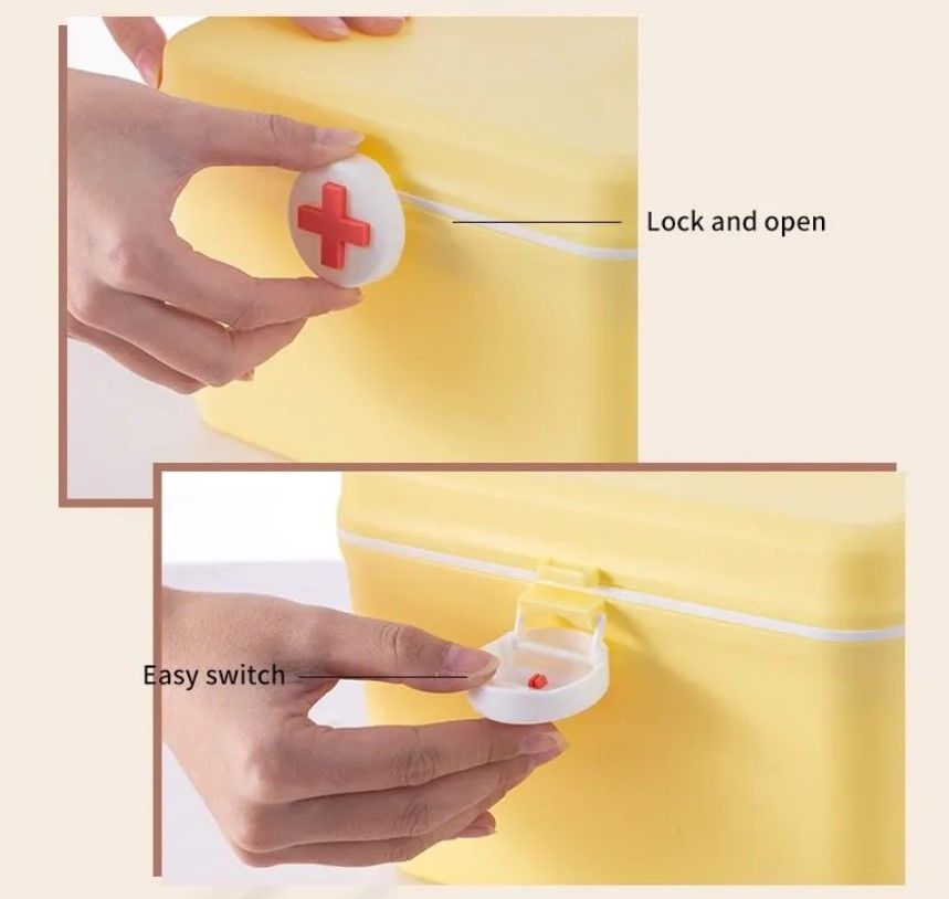 Empty Small First Aid Box High Quality Medicine Box  (random color) View Gallery - Pakistan