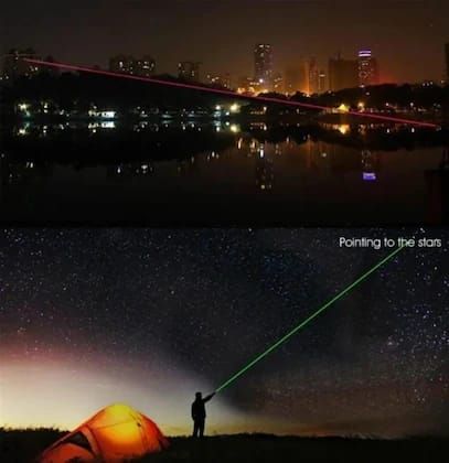Powerful Laser Pointer Pen Beam Light 10Mw 650Nm Presentation Pointer - Green Laser Pointer  for Kids Best Gift View Gallery - Pakistan