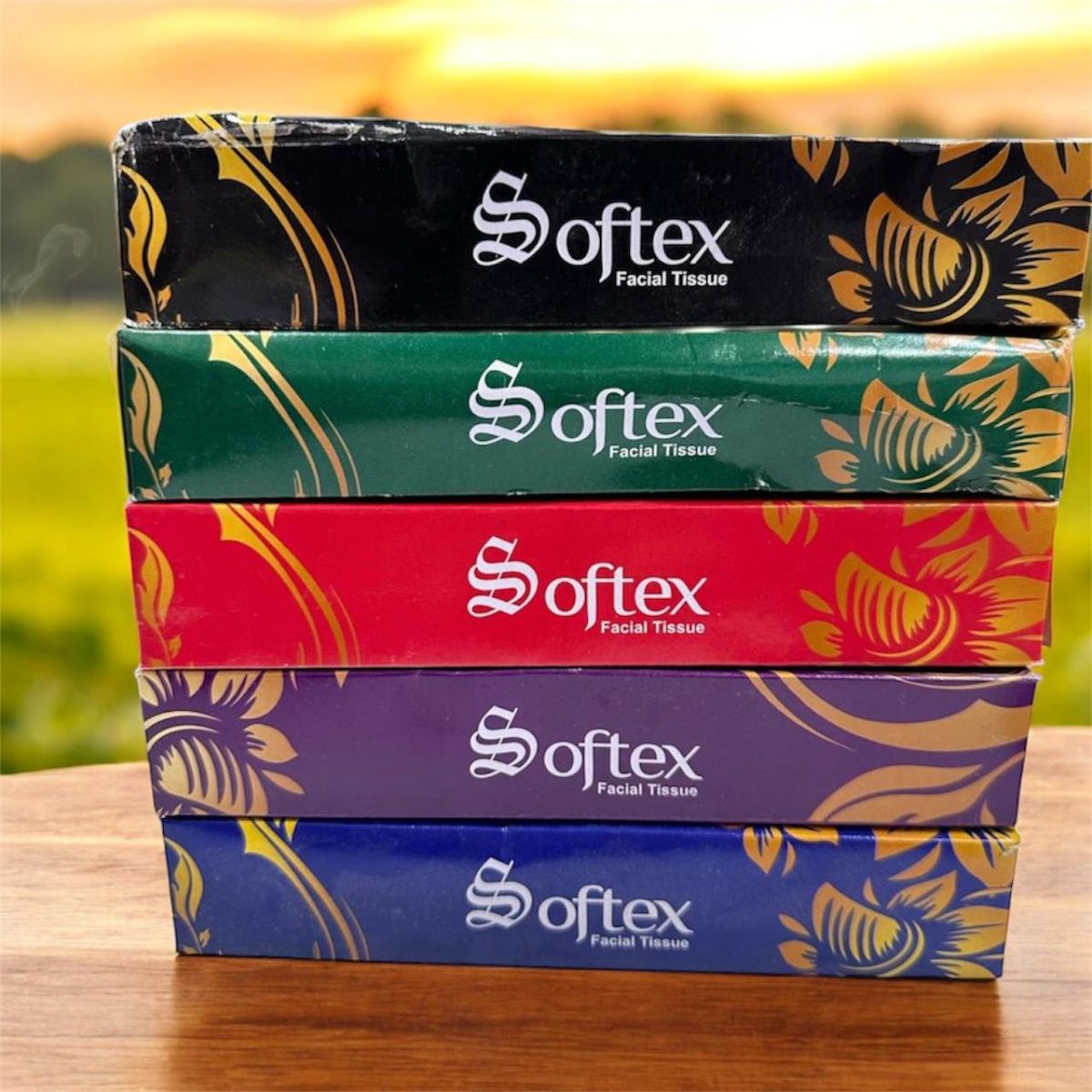 Pack Of 5 Softex Facial Tissue Box – 50 Pulls Per Box View Gallery - Pakistan