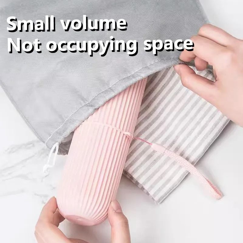 Portable Toothbrush Holder Case Toothpaste Storage Cup Household Travel (random color) View Gallery - Pakistan