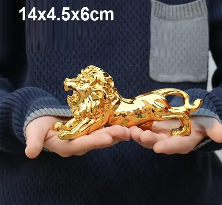 Get Golden Lion Car Dashboard Decoration | Modern Abstract Style Resin Panther Statue | Home Decor Accessories View Gallery - Pakistan