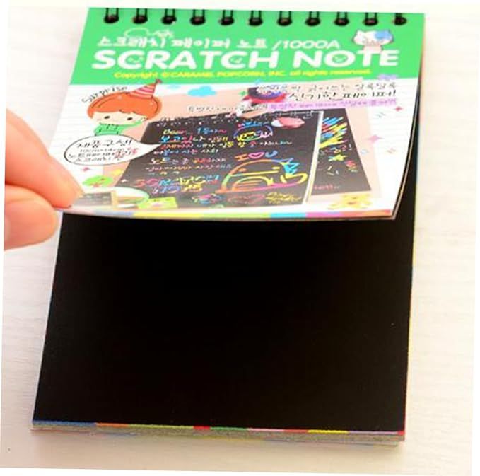 Small Scratch Note Pad - 10 x 14 | Rainbow Drawing Draft Books for Childrens (random color) View Gallery - Pakistan
