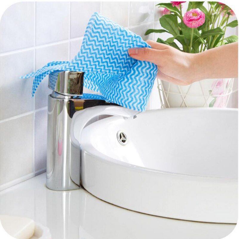 50 Sheet Roll Disposable Tissue Towel Paper Kitchen Cleaning Wipes (Random Color) View Gallery - Pakistan