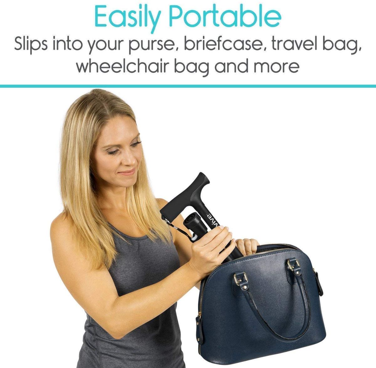 Portable Folding Walking Stick with Led Light &amp; Aluminium Handle For Adults or old Peoples Black View Gallery - Pakistan