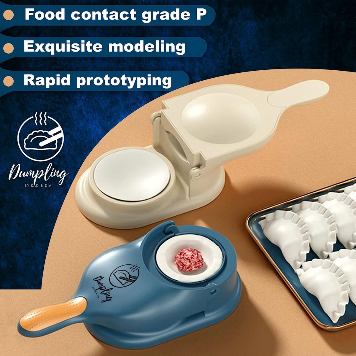 2 in 1 Dumpling Wrapper Tool Food Grade Manual Dumpling Maker Mold - Without Box (Random color) View Gallery - Pakistan