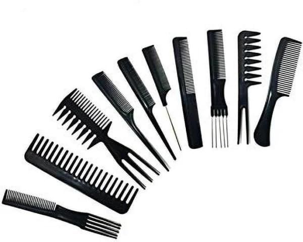 (10 Pcs) Multipurpose Salon Hair Styling Hairdressing hairdresser Barber Combs Professional Comb Kit View Gallery - Pakistan