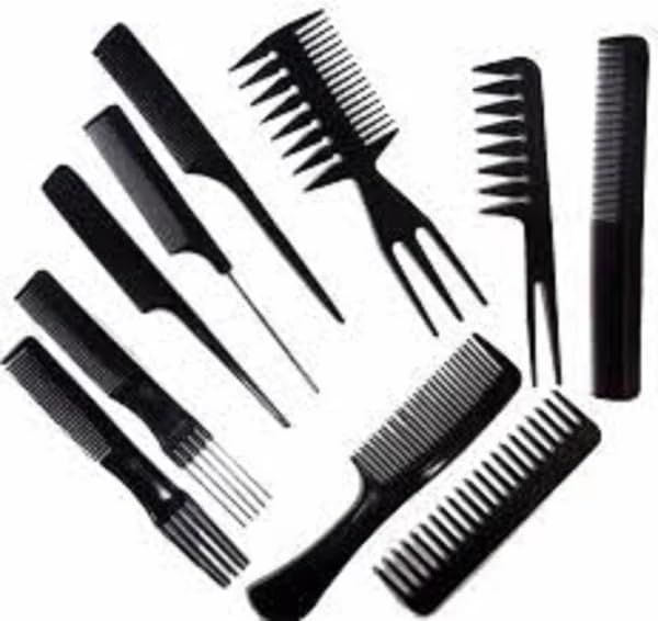(10 Pcs) Multipurpose Salon Hair Styling Hairdressing hairdresser Barber Combs Professional Comb Kit View Gallery - Pakistan