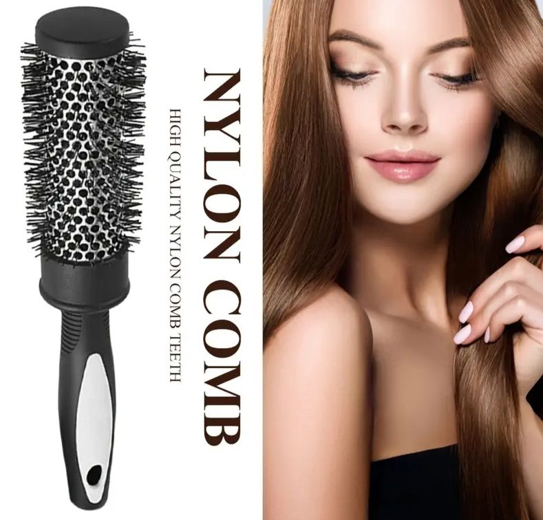 Hair Brush Round for Blow Dryer, Styling, Curling, Detangling and Straightening-(random color)