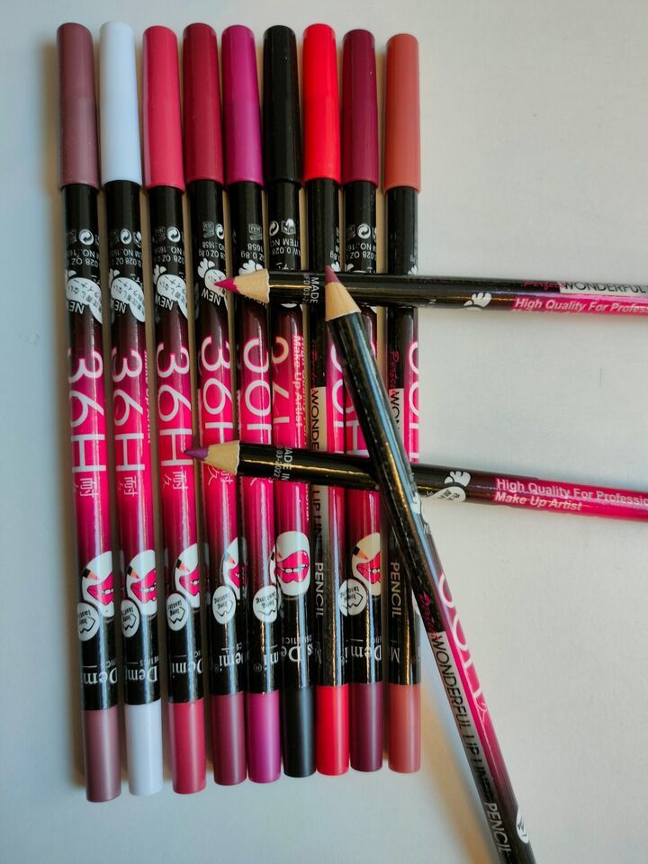 12 Pcs 36H Matte Finish Lip Pencil Set View Gallery - Pakistan