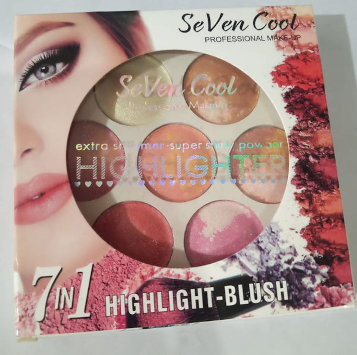 (Pack of 2) Seven Cool Blush &amp; 2 in 1 Mascara Liner Deal View Gallery - Pakistan