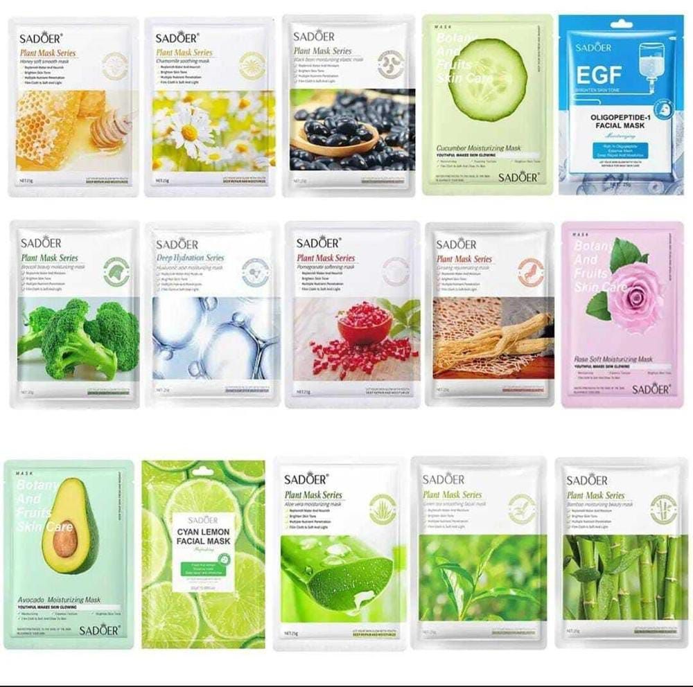 Pack of 6 Random Sheet Masks - Hydrating, Brightening, and Nourishing View Gallery - Pakistan