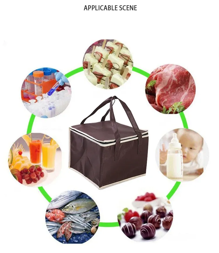 Portable Lunch Cooler Bag Folding Insulation Picnic Ice Pack Food Thermal Bag (random color) View Gallery - Pakistan