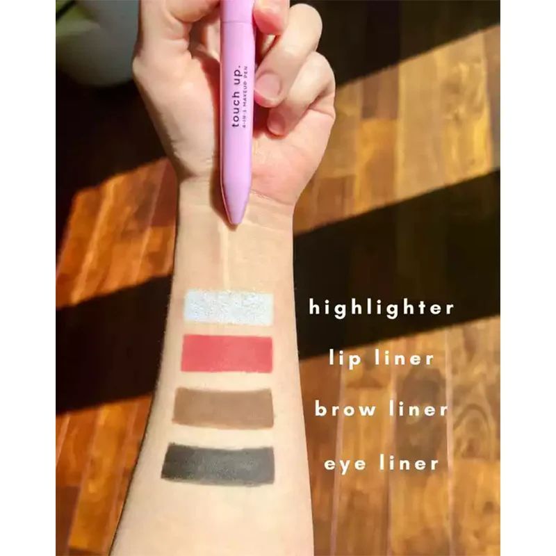 Eye ShadowLiner Combination 4 In 1 Makeup Pen Multifunctional Cosmetics Ballpoint Pens Waterproof Eyeliner Eyebrow Pencil Long lasting Highlighter Stick View Gallery - Pakistan