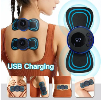 Mini Body Massager Pulse Neck Pain Relief EMS Butterfly Body Massager Men &amp;amp; Women