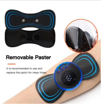 Mini Body Massager Pulse Neck Pain Relief EMS Butterfly Body Massager Men &amp; Women View Gallery - Pakistan
