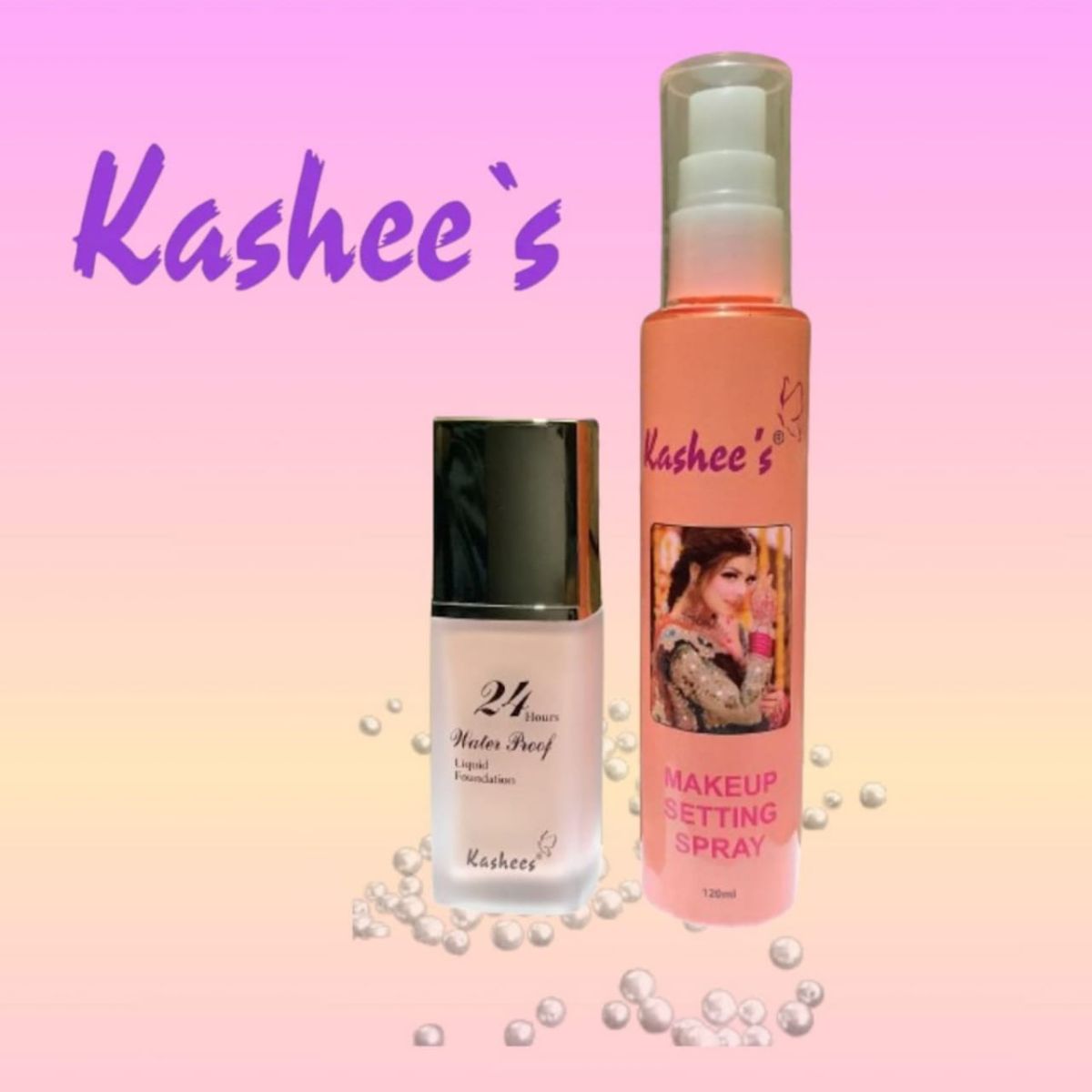 2 in 1 Kashee's High Coverage Foundation &amp;amp; Makeup Fixer Deal