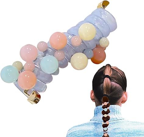 (pack of 2 )Girls hair plastic Telephone Wire Spiral (random color) View Gallery - Pakistan