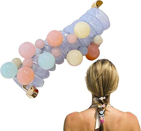 (pack of 2 )Girls hair plastic Telephone Wire Spiral (random color) View Gallery - Pakistan