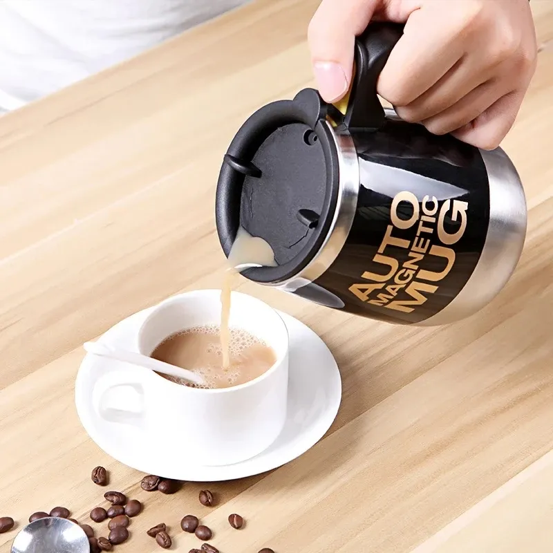 Auto Magnetic Mug 400ml Coffee Milk Mix Cups 304 Stainless Steel ( Battery Operated ) (random Color) View Gallery - Pakistan