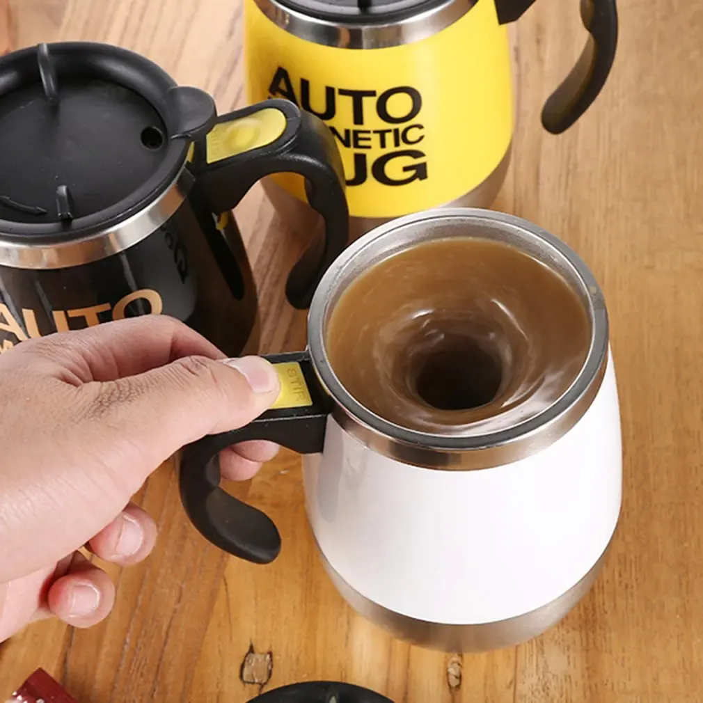 Auto Magnetic Mug 400ml Coffee Milk Mix Cups 304 Stainless Steel ( Battery Operated ) (random Color) View Gallery - Pakistan
