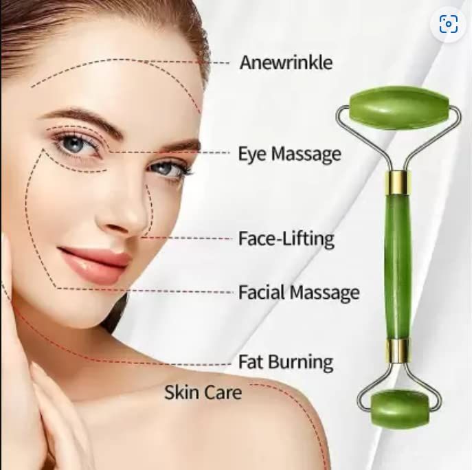 Flawless Jade Roller With Stone (marble) | Facial Roller Manual Massage For Women View Gallery - Pakistan