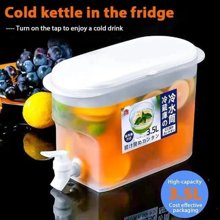 1.5 Litre Cold Kettle with Tap Fridge and Chilled Drink Jug Dispenser View Gallery - Pakistan