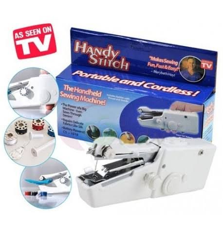 Handy Stitch Portable Cordless Sewing Machine | Quick Fabric Repairs &amp; Easy Stitching Tool