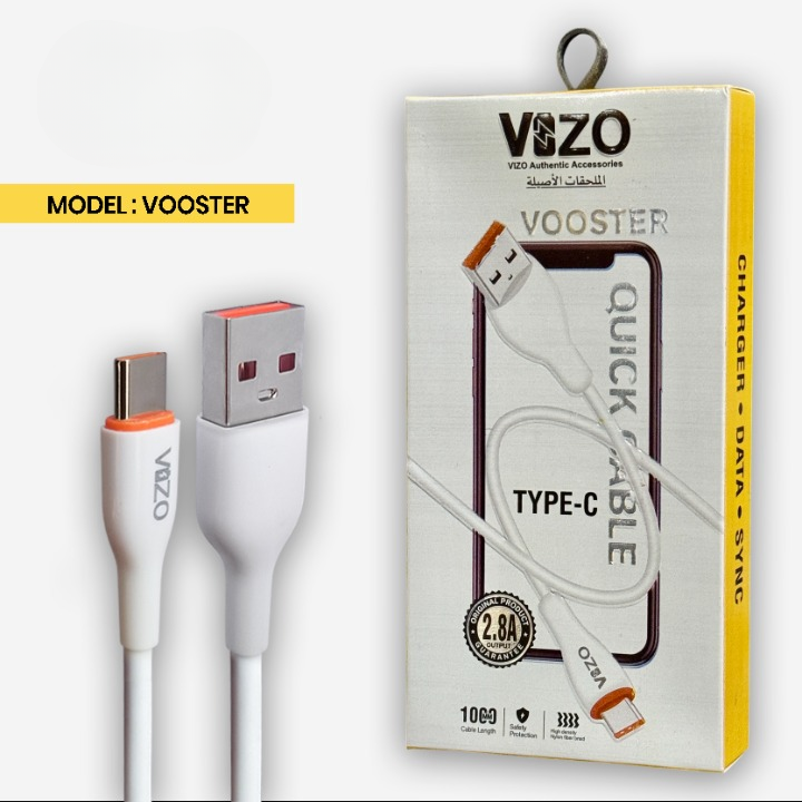 Vooster 65W Type-C Fast Charging Cable | Best Quality Type C Charging Cable For Mobile Phone | Cable For Charging 