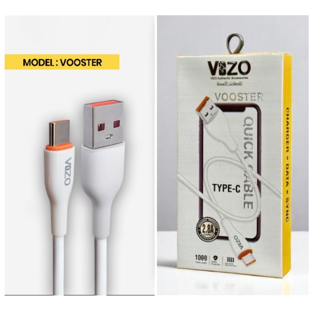 Vooster 65W Type-C Fast Charging Cable | Best Quality Type C Charging Cable For Mobile Phone | Cable For Charging  View Gallery - Pakistan